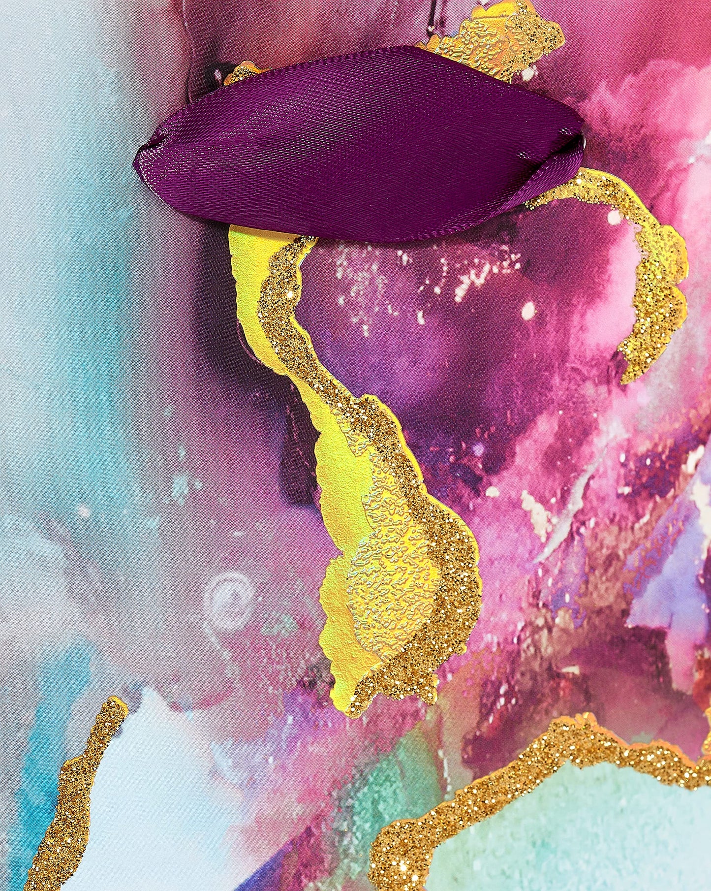 Papyrus 14" Wine Gift Bag (Galaxy) for Birthdays, Weddings, Bridal Showers and All Occasions (1 Bag)