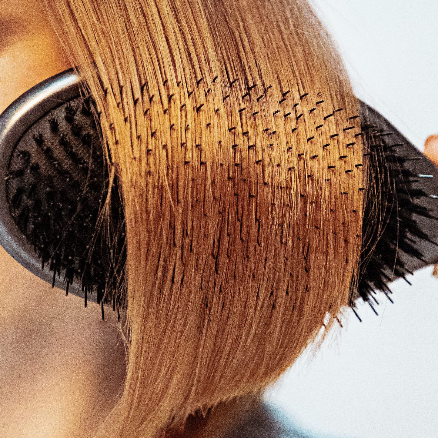 Drybar Flat Mate Boar Bristle Brush, Dark Grey